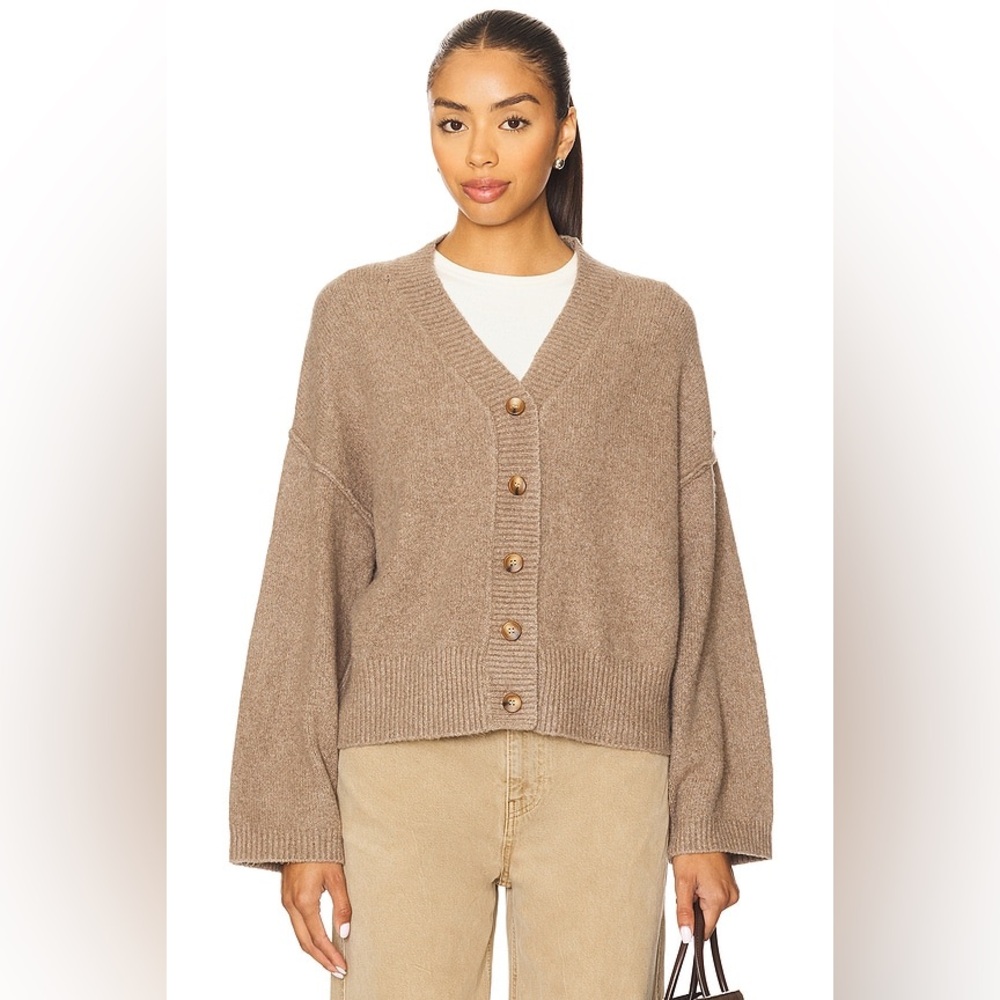 Cozy Brown Button-Up Cardigan
